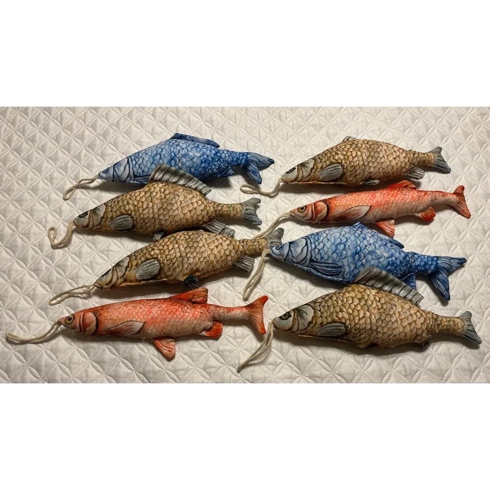 Fish Shape Bedroom Plush Stuffed Toy Home Decor With Rope